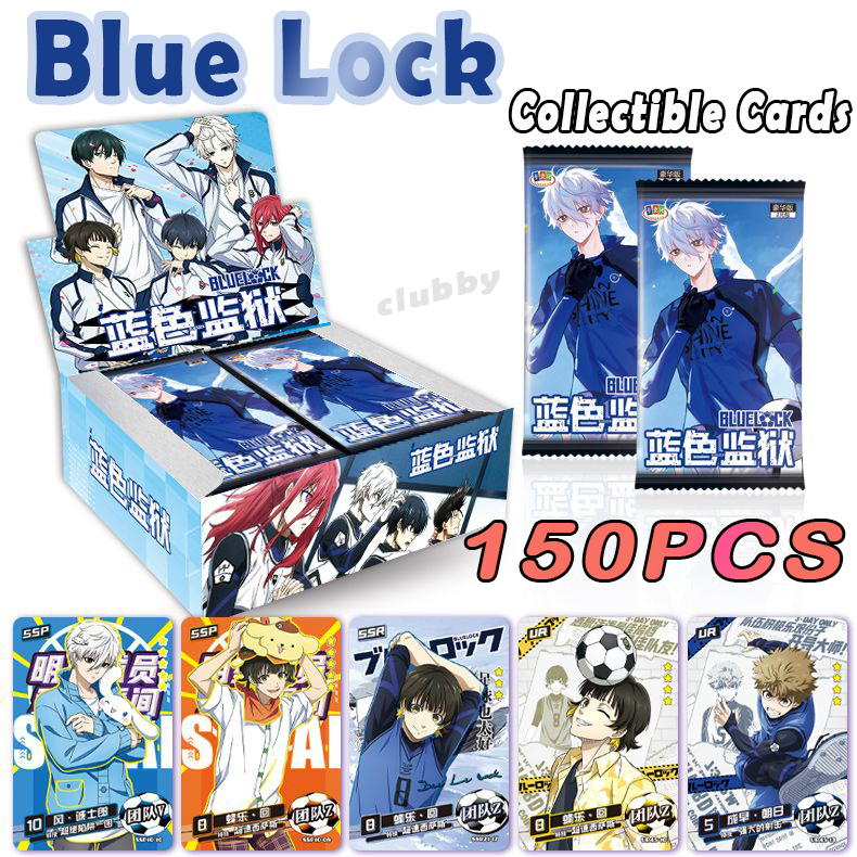 การ์ด Blue Lock 150 ใบ TCG Nagi Seishiro Reo Mikage การ์ด SSP/SSR หายาก คอลเลกชันของขวัญสำหรับแฟนๆ อนิเมะ