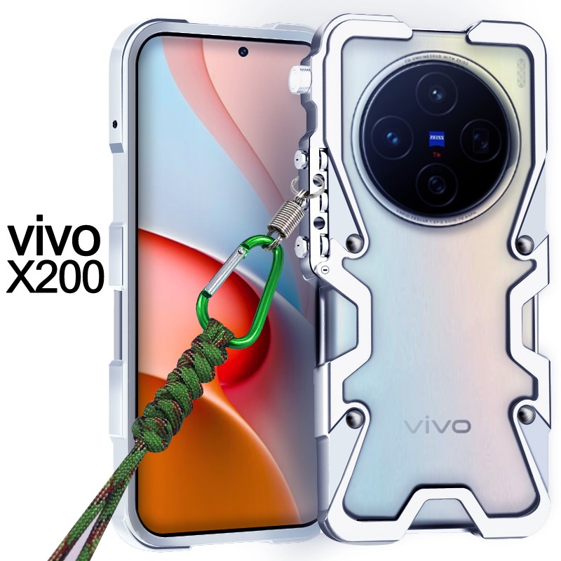 สําหรับ Vivo X200 Pro เกราะอลูมิเนียมกรอบโลหะกันชนสําหรับ Vivo X100S X100 Ultra กันกระแทกเปลือกป้องกันเคสโทรศัพท์