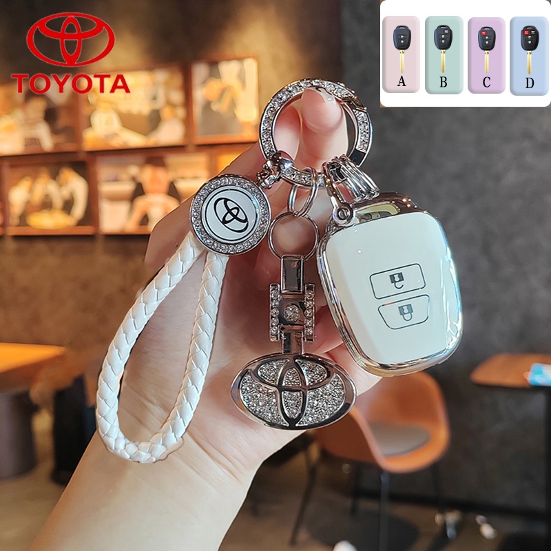 Toyota TPU Anti Scratch Remote Key Cover ใช้งานร่วมกับ Toyota Yaris/Yaris sport/Commuter/Vios Key Case อุปกรณ์เสริม