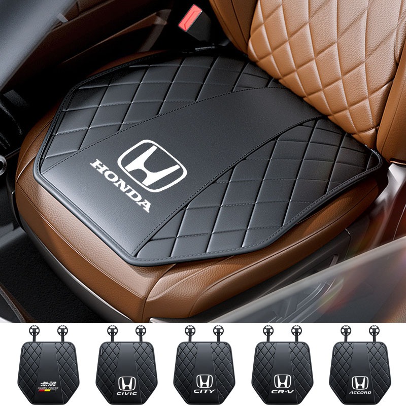Honda Car เบาะรองนั่งหนังคุณภาพสูง, ผ้าคลุมเบาะสากลสําหรับทุกฤดูกาล City Civci Fit Jazz HRV BRV CRV Brio Accord Lead mobiio ราคา ถูกที่สุด ดีลบีเคเค