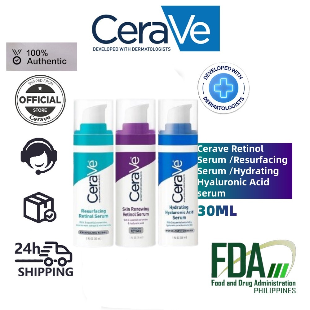 Cerave Resurfacing/Retinol/Hydrating Hyaluronic Acid 30ml