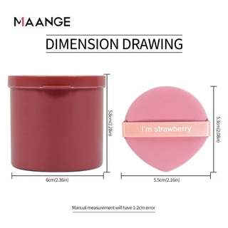 MAANGE พัฟฟองน้ําแต่งหน้าแบบสองด้านนุ่มพิเศษเปียกและแห้งแบบพกพา 7ชิ้น 1306