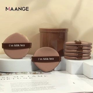 MAANGE พัฟฟองน้ําแต่งหน้าแบบสองด้านนุ่มพิเศษเปียกและแห้งแบบพกพา 7ชิ้น 1306
