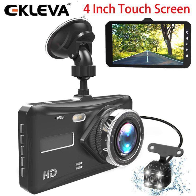 Ekleva 4 นิ้วหน้าจอสัมผัส Dash Cam 1080P HD Car Recorder 170° มุมกว้างคืนวิสัยทัศน์แดชบอร์ดด้านหน้าแ