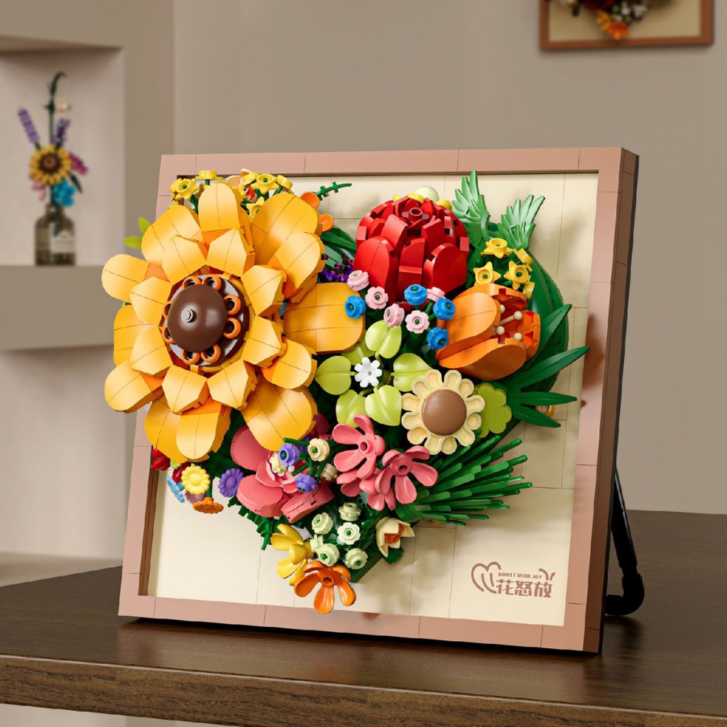 กรอบรูปช่ออาคารบล็อกอิฐของเล่นประกอบอนุภาคเด็กพัฒนาการศึกษาคอลเลกชันของเล่นปริศนาเด็กชายและเด็กหญิงของขวัญวันเกิดของเล่นเด็ก - รูปที่ 4