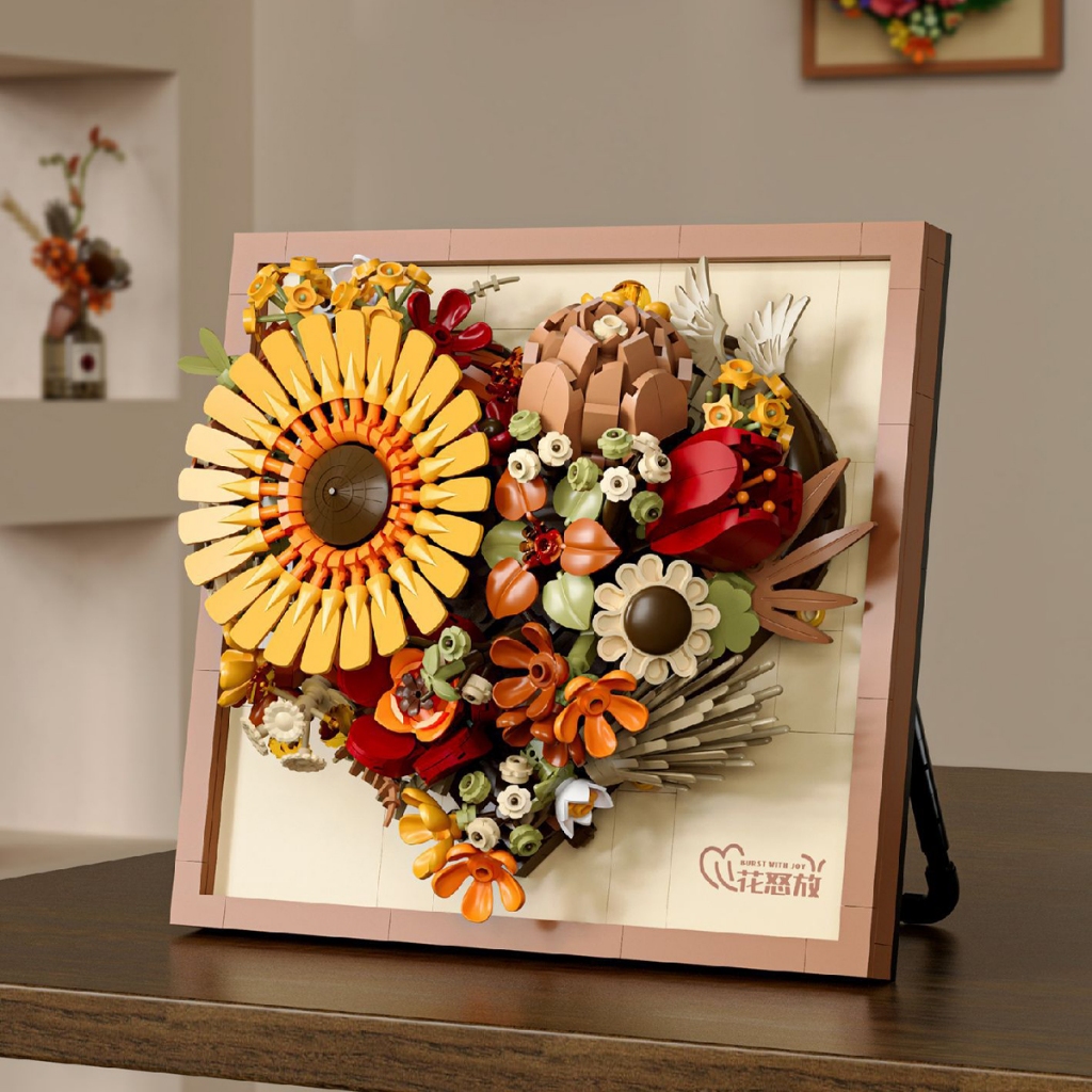 กรอบรูปช่ออาคารบล็อกอิฐของเล่นประกอบอนุภาคเด็กพัฒนาการศึกษาคอลเลกชันของเล่นปริศนาเด็กชายและเด็กหญิงของขวัญวันเกิดของเล่นเด็ก - รูปที่ 5