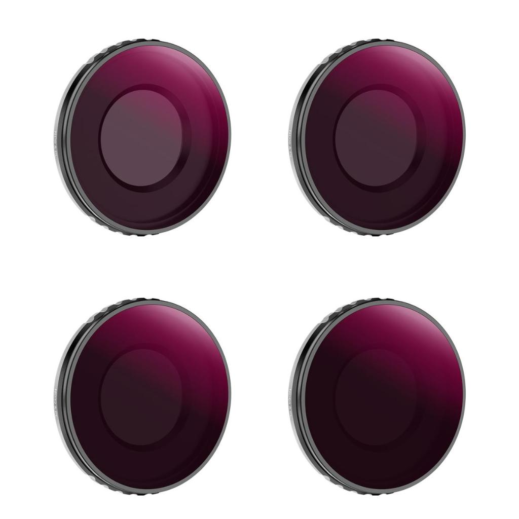 ชุดกรอง DJI Osmo Action 4 ND&PL ND8&PL+ND16&PL+ND32&PL+ND64&PL 4 แพ็ค, ตัวกรองกระจกออปติคอลพร้อมเคลื