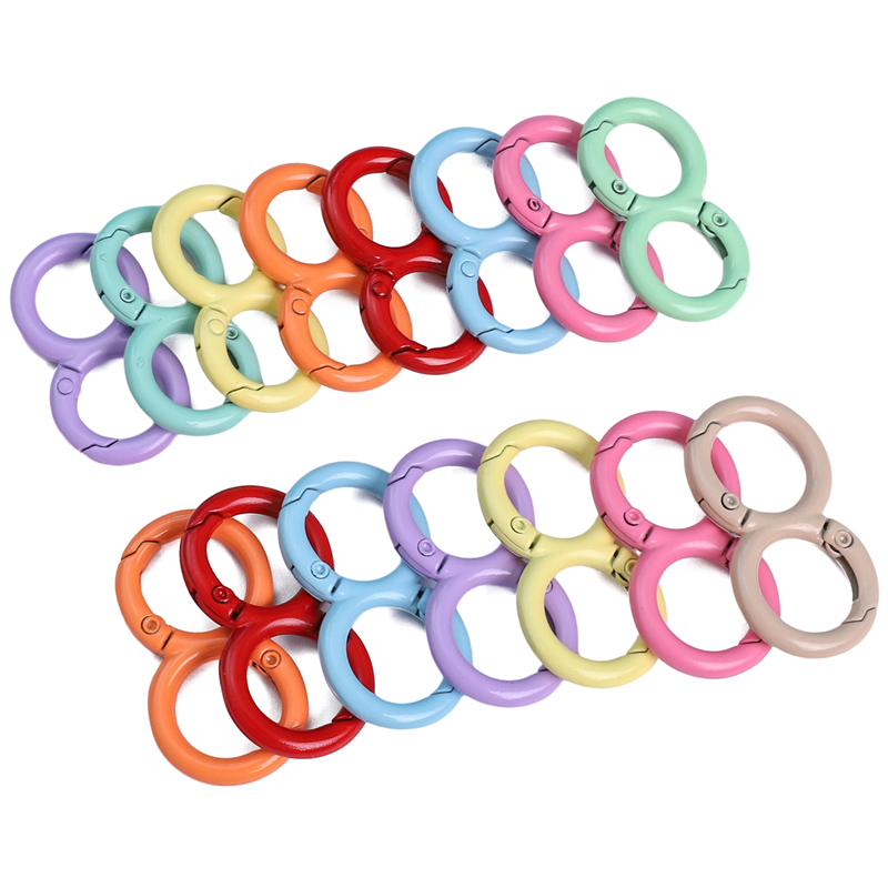 1 PC รูป 8 พวงกุญแจ Double-Headed พวงกุญแจ Double-Ring โลหะผสมหัวเข็มขัด DIY แฟชั่นพวงกุญแจ/จี้อุปกรณ์เสริม
