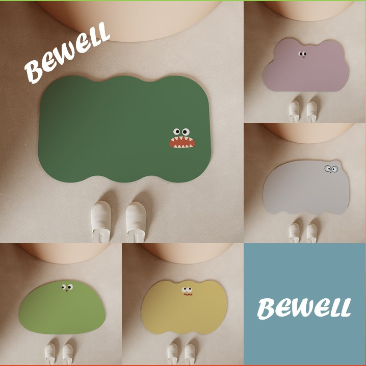 【 พร้อมส่ง】พรมปูพื้นห้องน้ําน่ารัก แห้งเร็ว พรมกันลื่น พรมไดอะตอม พรมโคลน ดูดซับน้ําได้ดี
