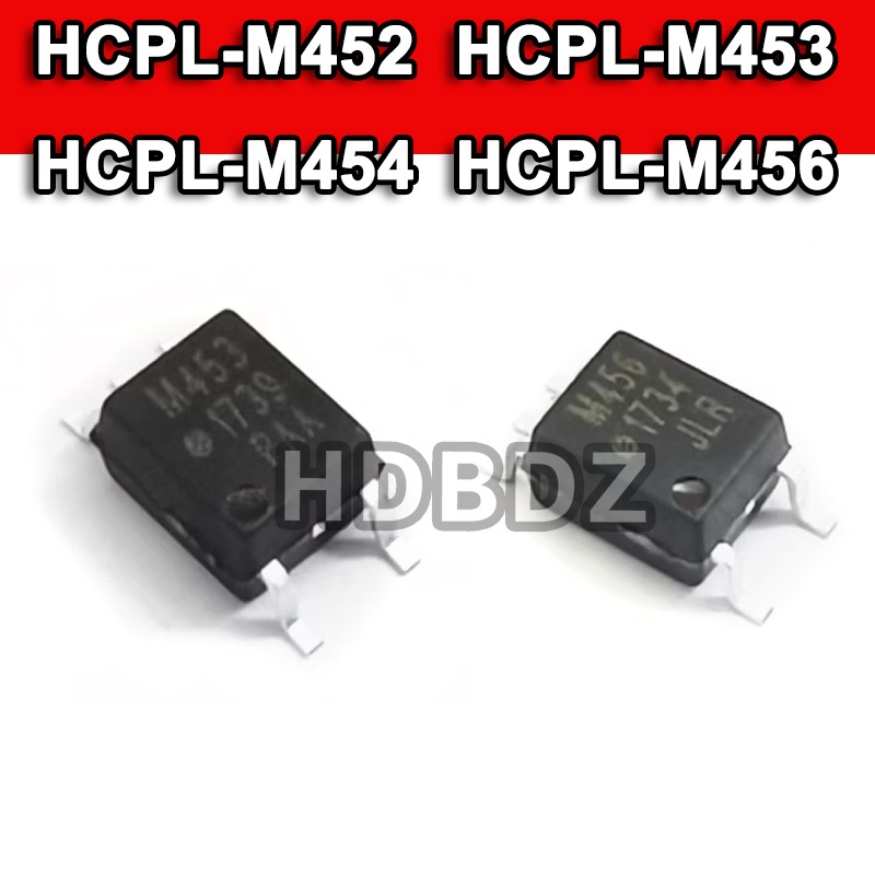 5~10pcs HCPL-M452 HCPL-M453 HCPL-M454 HCPL-M456 SOP5 Optoelectronic Coupler ชิป IC SMD