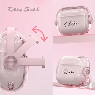 เคสป้องกันอเนกประสงค์แบบใหม่ สามารถปรับแต่งชื่อได้ สำหรับ AirPods Pro 3, AirPods 4, 3 และ 2; กันกระแทกสำหรับ AirPods Pro 2