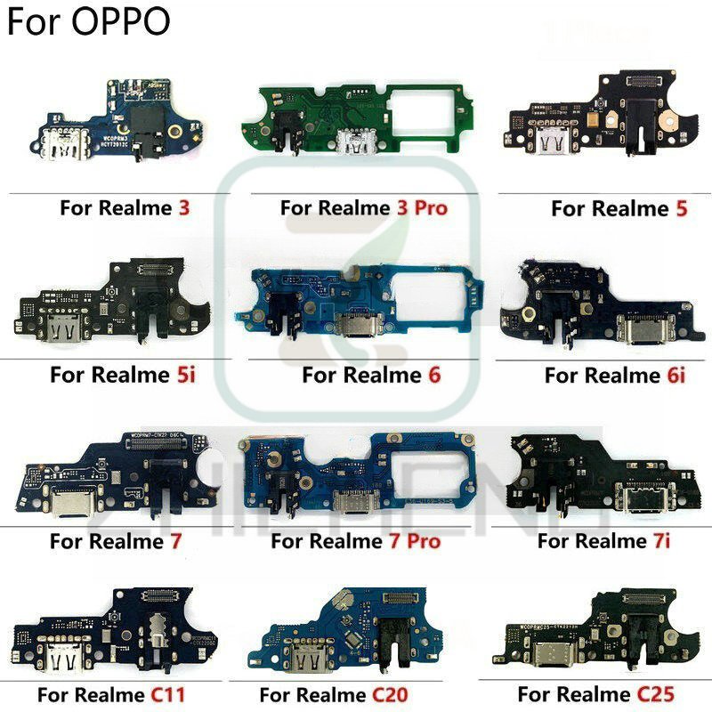 บอร์ดชาร์จ USB สายเคเบิลอ่อน สําหรับ Realme 5 6 7 8 Pro 5i 6i 7i C11 C12 C15 C25 C25s C20 C21 C21Y C25Y C30 C33 C35