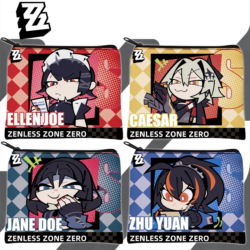 กระเป๋าใส่เหรียญ Zenless Zone Zero Burnice Ellen Canvas wallet
