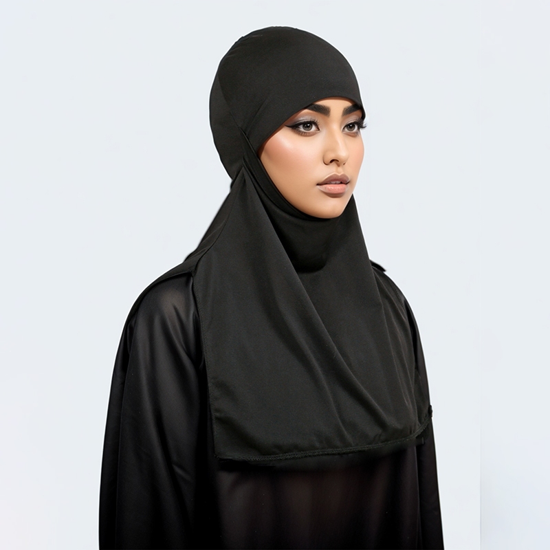 Laven ผ้าฝ้ายสีทึบ Voile ภายใน Hijab Khimar Jilbab Hijab Bottoming หมวกมุสลิมผู้หญิง Instant Hijab Undercap - รูปที่ 6