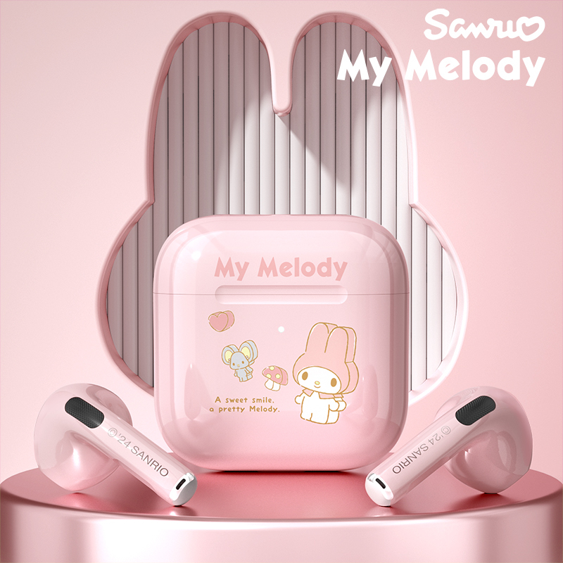 Sanrio EJ-116 หูฟังบลูทูธ ขนาดกะทัดรัดพกพาสะดวกด้วยคุณภาพเสียงของ HIFI บลูทูธ 5.3