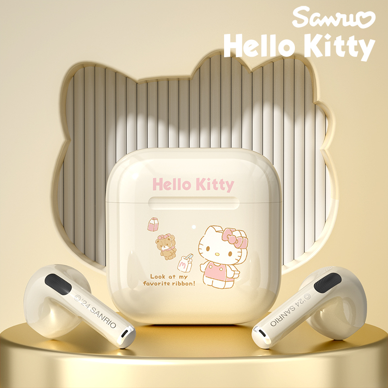 Sanrio EJ-116 หูฟังบลูทูธ ขนาดกะทัดรัดพกพาสะดวกด้วยคุณภาพเสียงของ HIFI บลูทูธ 5.3