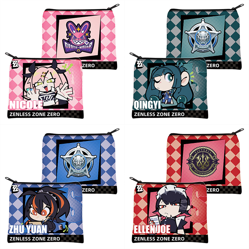 Game กระเป๋าใส่เหรียญ Zenless Zone Zero Caesar Burnice Canvas wallet