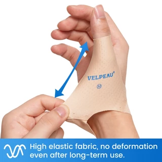 VELPEAU ยืดหยุ่นนิ้วหัวแม่มือสนับสนุนรั้งชั้น (คู่) - ปลอกบีบอัดนิ้วหัวแม่มือแบบนุ่มสําหรับบรรเทาอาการปวดข้ออักเสบปวดข้อเอ็นอักเสบแพลงกีฬา