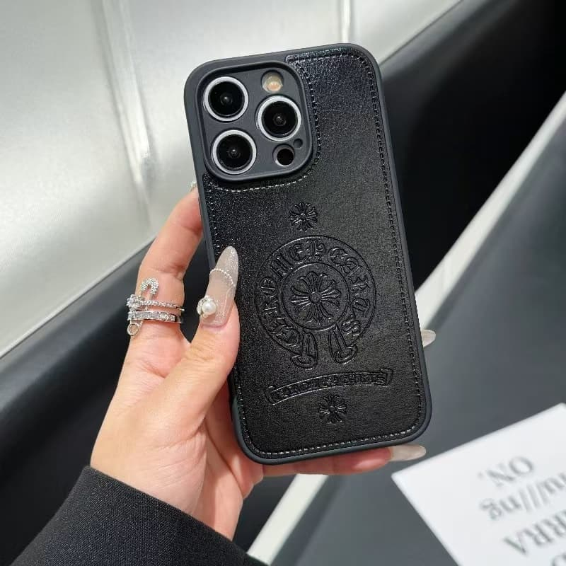 Trend Chrome Heartsเคสโทรศัพท์หนังนุ่มสําหรับIphone 16 Pro Max 15 Pro Max 14 Pro Max i14 13 Pro Max i13 13pro i11 11 Pro Max 12 Pro Maxฝาครอบป้องกัน