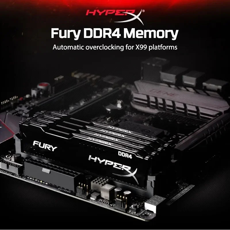 Kingston HyperX FURY DDR4 16GB 8GB 4GB 3200MHz 2666MHz 2400MHz 2133MHz PC4 หน่วยความจํา RAM เดสก์ท็อป 288pin 1.2V DIMM