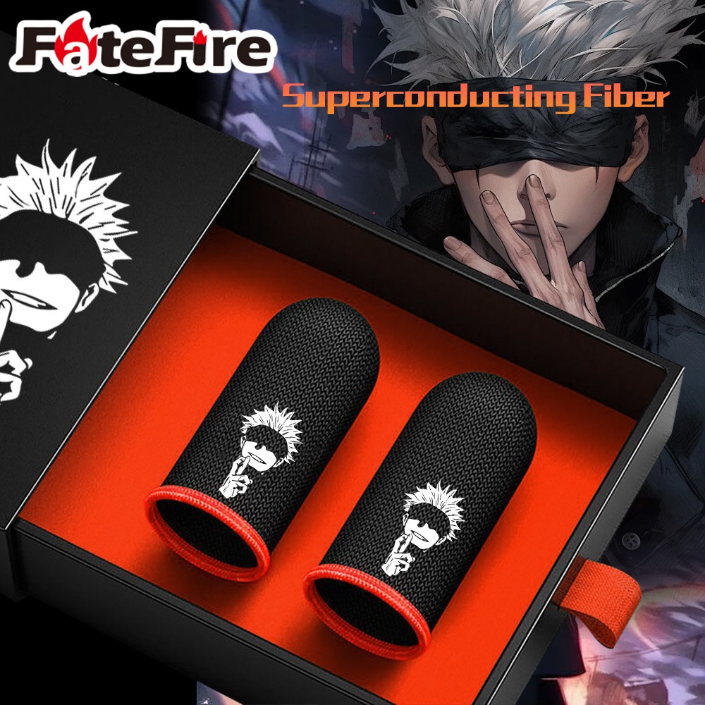 [Jujutsu Kaisen]fatefire Gojo Satoru Gaming Finger Sleeve ถุงมือ Sweatproof Mobile Finger Sleeve Touchscreen Game Controller Phone Gaming