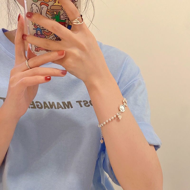 สร้อยข้อมือดอกไม้แฟชั่น อิน สไตล์พรีเมี่ยมโซ่ดอกไม้สร้อยข้อมือหน้ายิ้ม