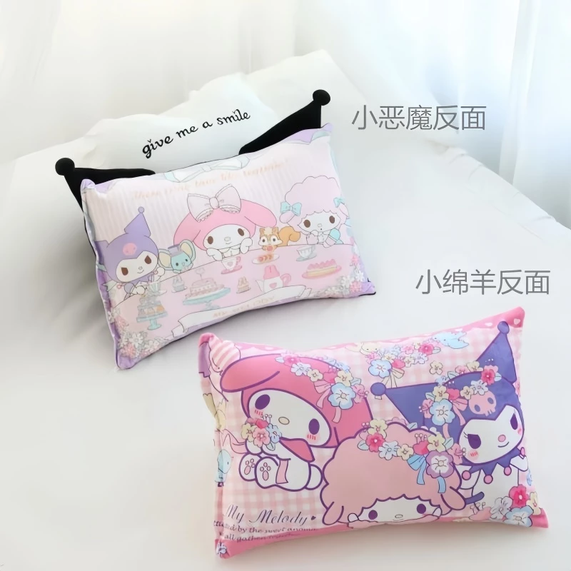 ปลอกหมอนกำมะหยี่ Sanrio Melody Kuromi ลายการ์ตูน thumbnail 6