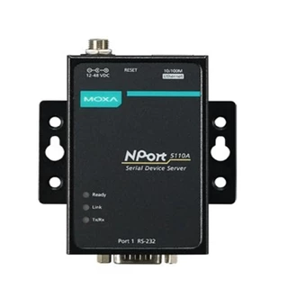 Moxa NPort 5110 NPort 5100 Series เซิร์ฟเวอร์อุปกรณ์ RS-232 1 พอร์ต