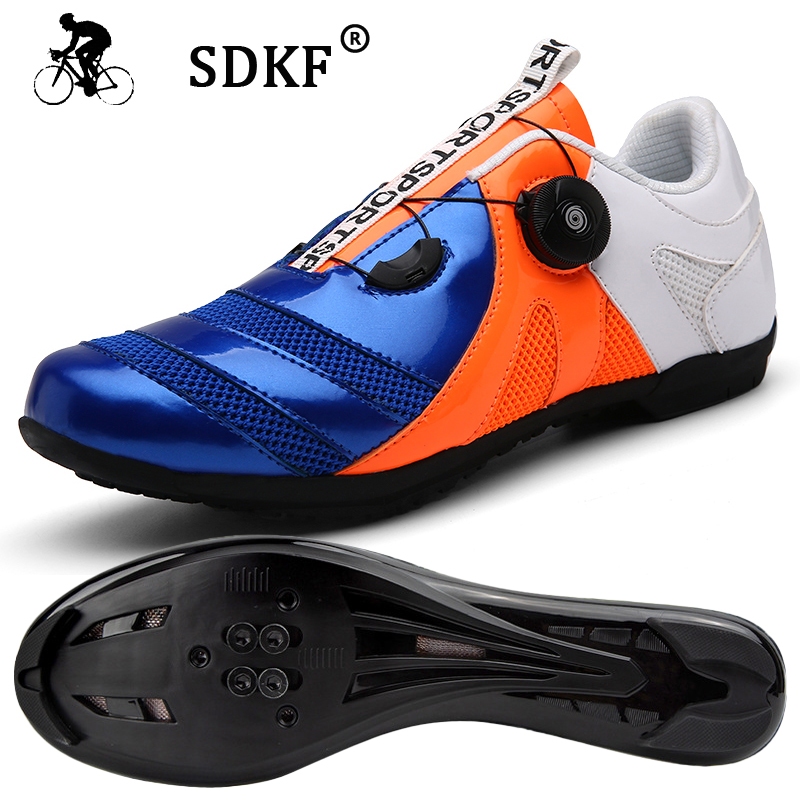 [Cycling Sports] รองเท้าปั่นจักรยาน ระบายอากาศ คาร์บอนไฟเบอร์ ปุ่มหมุนได้ น้ําหนักเบา ไม่ลื่นไถล สําหรับผู้ชาย และผู้หญิง