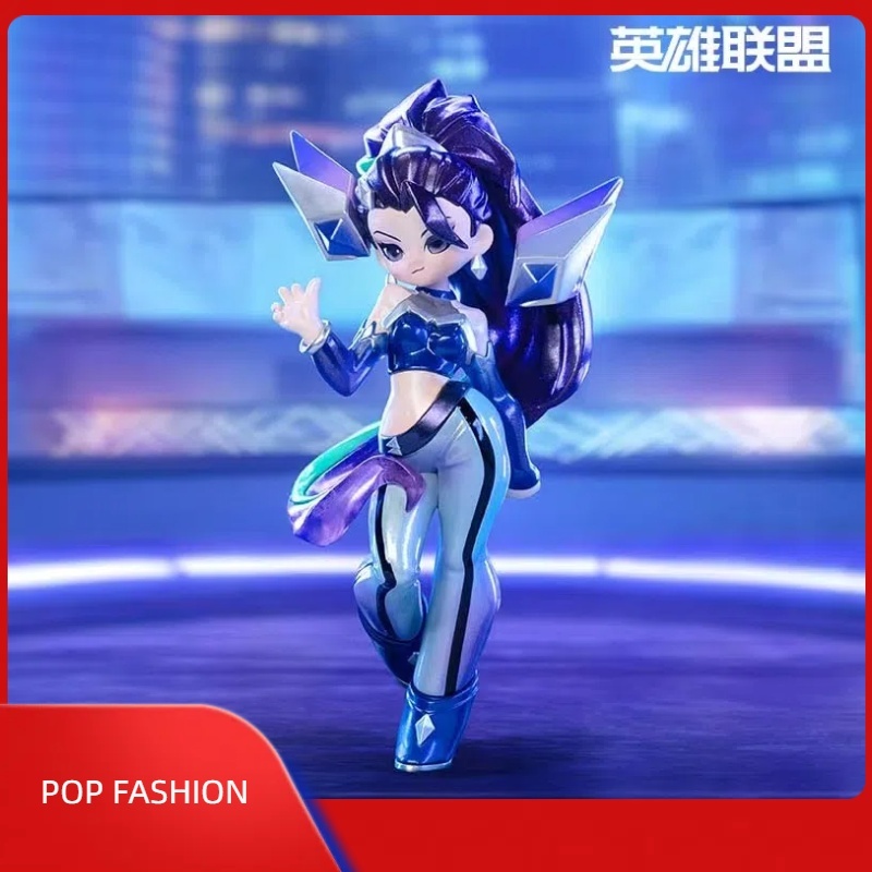 Popmart Bubble Mart League of Legends KDA ALL OUT series hand-done กล่องตาบอดของขวัญเครื่องประดับ