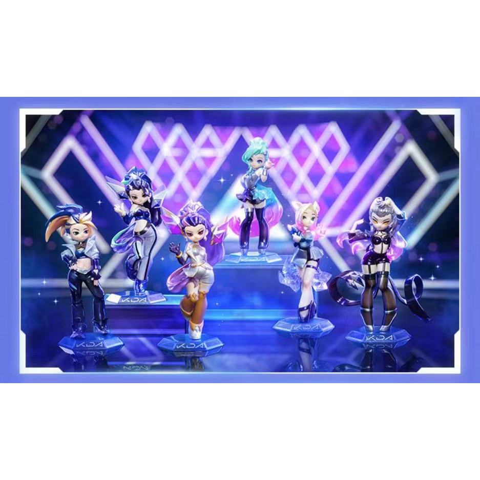 Popmart League of Legends KDA ALL OUT series hand-done blind box ตกแต่ง Casa Salafine