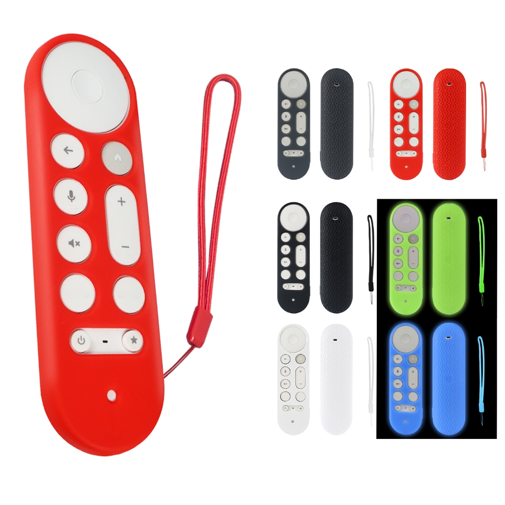 เคสซิลิโคนเข้ากันได้กับปี 2024 Google tv streamer 4k GY3LE อะไหล่เคสรีโมทคอนโทรลทนต่อการตก