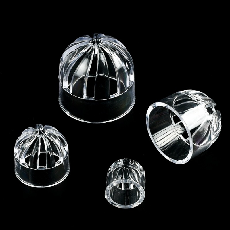 2pcs อะคริลิค Breathable หมวกรอบ Air Duct Vent ฝาครอบถังปลา Gutter Guard ตาข่ายท่อน้ํากรองโปร่งใส Aquarium อุปกรณ์