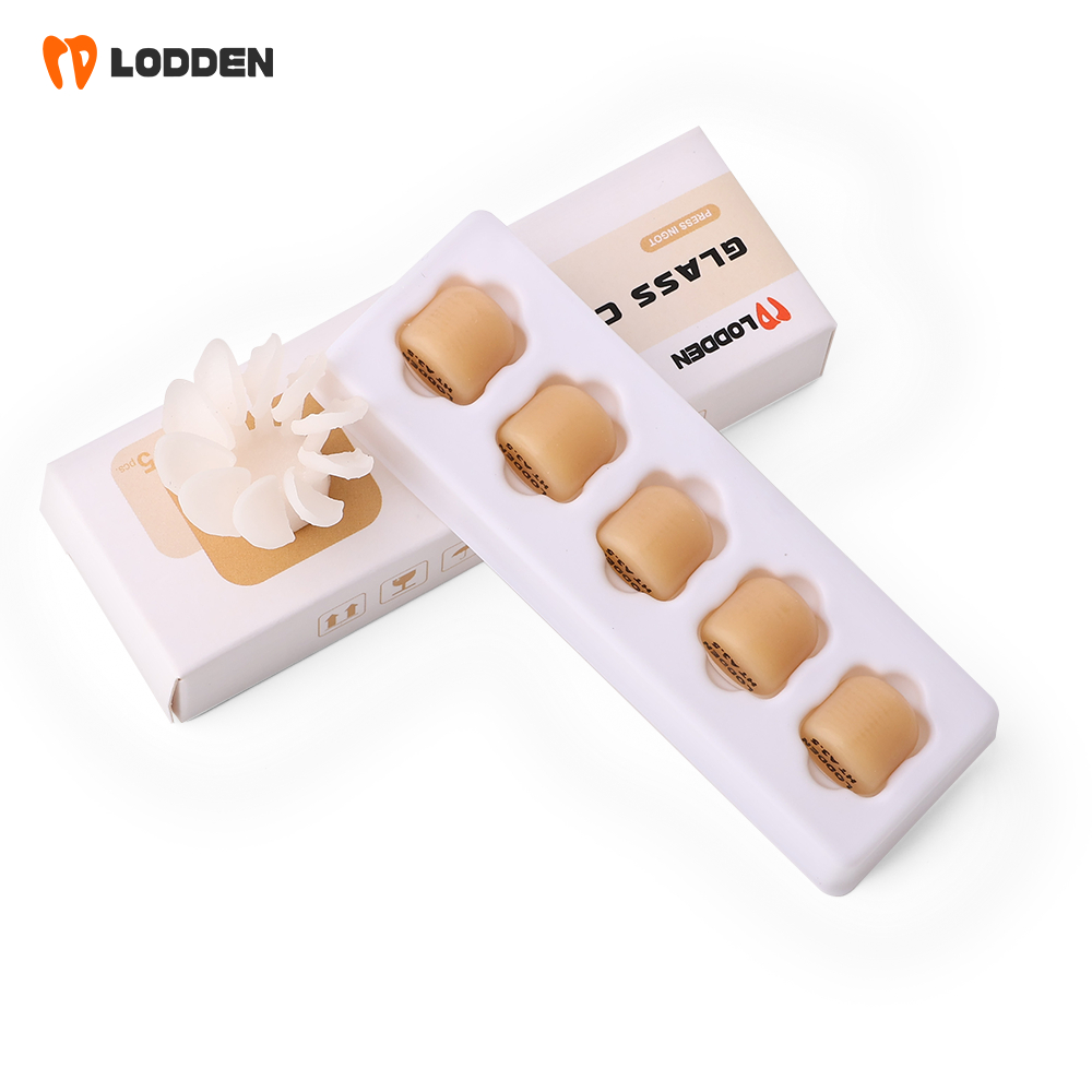 Lodden Pressing Glass เซรามิค Ingots วัสดุทันตกรรมกด Disilicate Lithium Block-HT/LT 5 ชิ้น/เซ็ต