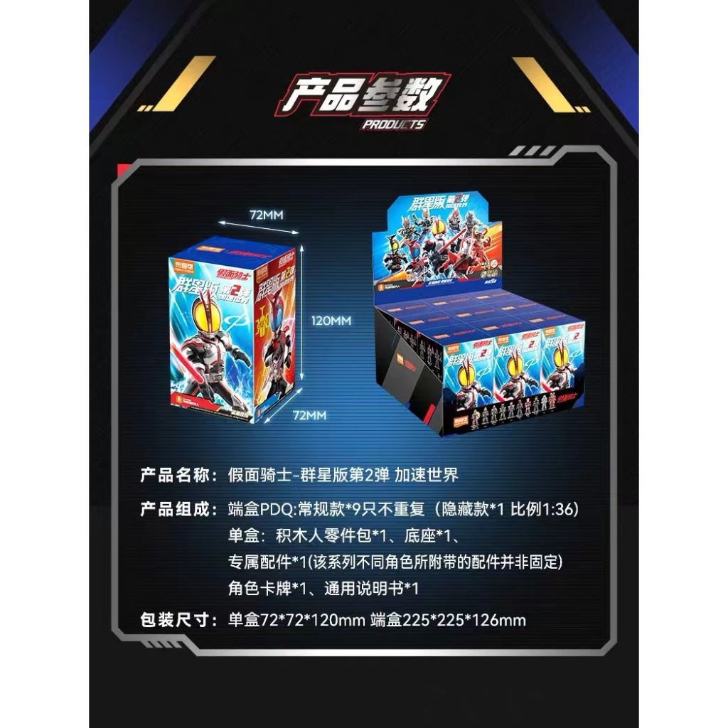 ▲ก.ค.▲ ของแท้ Bruco Building Blokees ตัวเลข - BLOKS KAMENRIDER EPOCH Vol.2 Galaxy รุ่น Accel World อะนิเมะของเล่นเด็กของขวัญ - รูปที่ 7