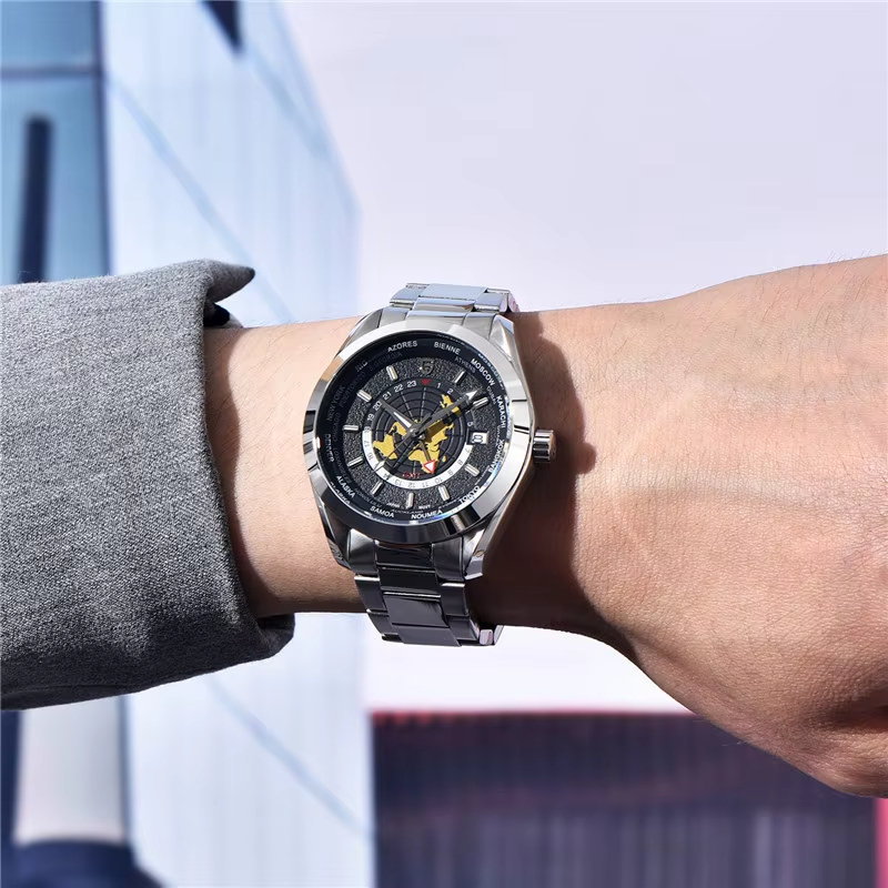 PAGANI DESIGN ต้นฉบับผู้ชายเต็มอัตโนมัตินาฬิกากลไก GMT แซฟไฟร์แก้ว 100M สแตนเลสวงญี่ปุ่น NH34A ผู้ชายอัตโนมัตินาฬิกา PD-1788