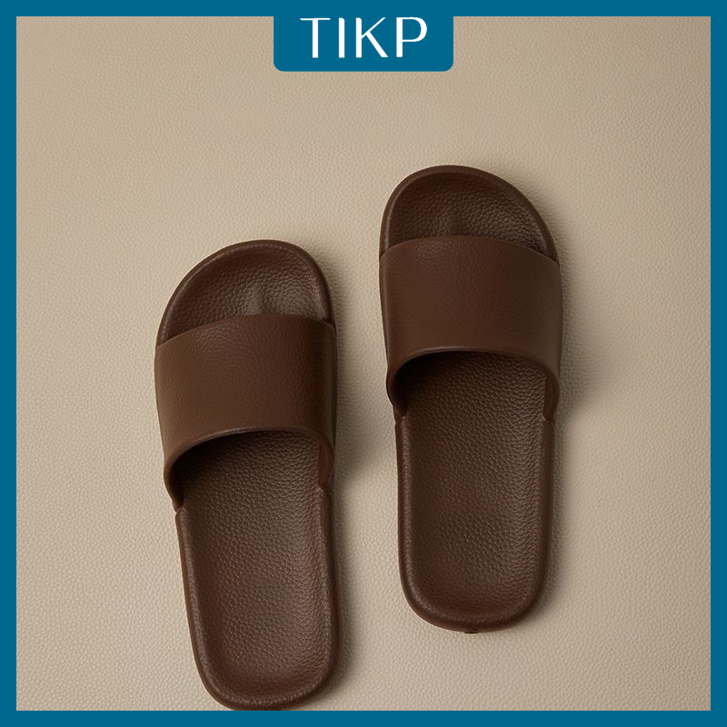 TIKP รองเท้าแตะคู่รักในร่มพื้นนิ่มกันลื่นแบบใหม่ขนาด 36-45