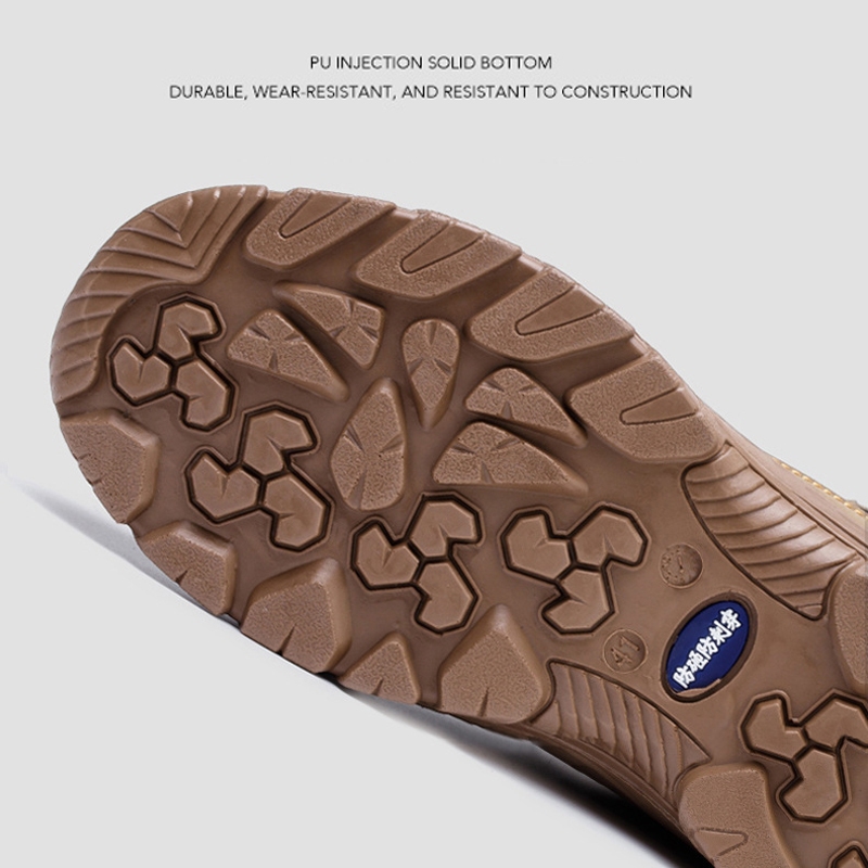 safety men shoes/รองเท้าบูทนิรภัยที่มีหัวเหล็กป้องกันการเจาะ เพื่อความปลอดภัยสำหรับผู้ชาย
