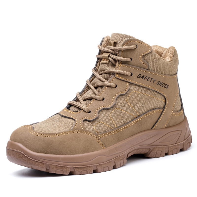 safety men shoes/รองเท้าบูทนิรภัยที่มีหัวเหล็กป้องกันการเจาะ เพื่อความปลอดภัยสำหรับผู้ชาย