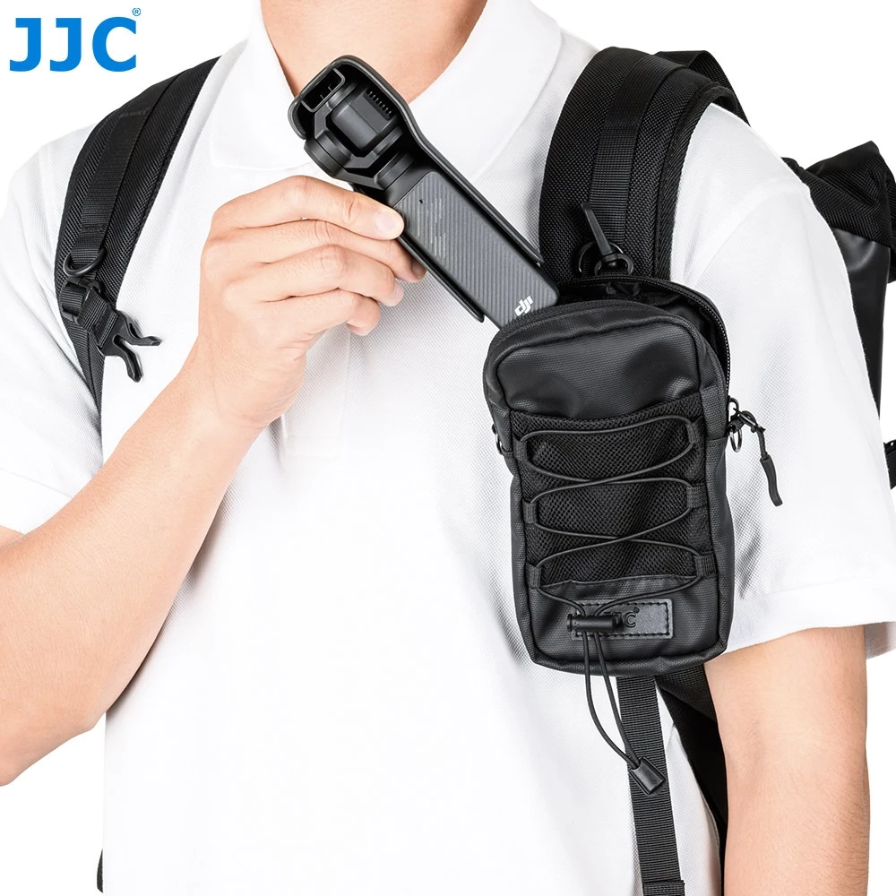 JJC กระเป๋า Outdoor Travel อเนกประสงค์กระเป๋ากันน้ำกระเป๋าพร้อมสายคล้องไหล่สำหรับสมาร์ทโฟน DJI Insta360 Camera กล้องแอคชั่นแคมเมรา waterproof Phone Case Bag Airtag SD Card การ์ดความจำอุปกรณ์เสริมกลางแจ้ง thumbnail 3