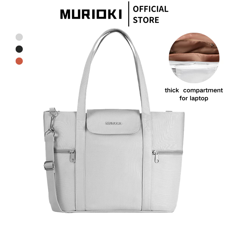 MURIOKI-Nature Tote Bag พร้อมสลิง Shouder กระเป๋าสําหรับผู้หญิงขนาดใหญ่น้ําหนักเบา Travelling กระเป๋ากันน้ํากระเป๋าสํานักงาน G1016
