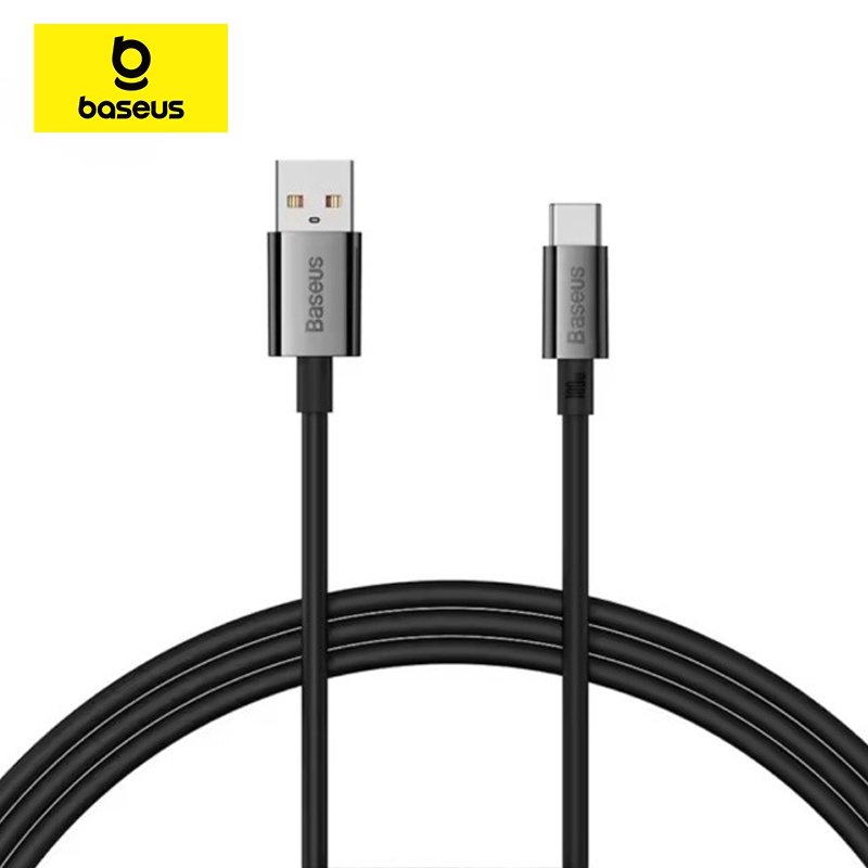Baseus 100W สาย USB C 6A Fast Charger Type C USB-C Charger สายไฟสําหรับ Samsung
