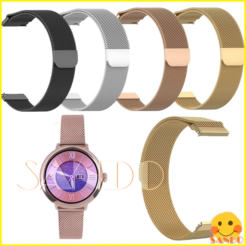 Reebok Smart watch สายสแตนเลส GLOW รุ่น Reebok GLOW นาฬิกาโลหะ สายรัดข้อมือแม่เหล็ก สายนาฬิกาข้อมือ 