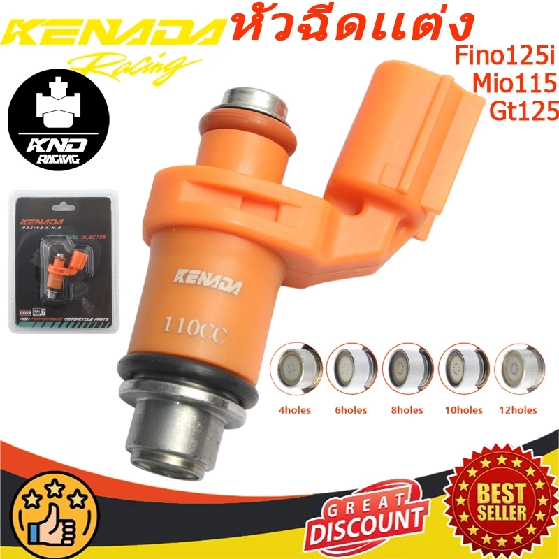 KENADA RACING หัวฉีดแต่ง Aerox X-Max Grand Filano Hybrid New N-Max Gt125 Mio 115 I Fino125i R15-155 Wr-155 Mslaz Spark T