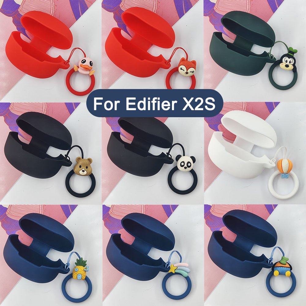 เคสหูฟังซิลิโคนอ่อนนุ่มสําหรับ Edifier X2S ป้องกันเคสการ์ตูนนุ่มปกป้องปลอกสําหรับ Edifier X2S หูฟังไ