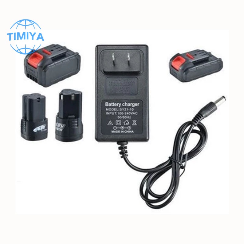 เครื่องชาร์จสว่านไฟฟ้าเข้ากันได้กับ 12V 16.8V 18V 21V 20VF-2000VF เครื่องชาร์จแบตเตอรี่ลิเธียม 48VF universal (พอร์ต dc 5.5 มม.)
