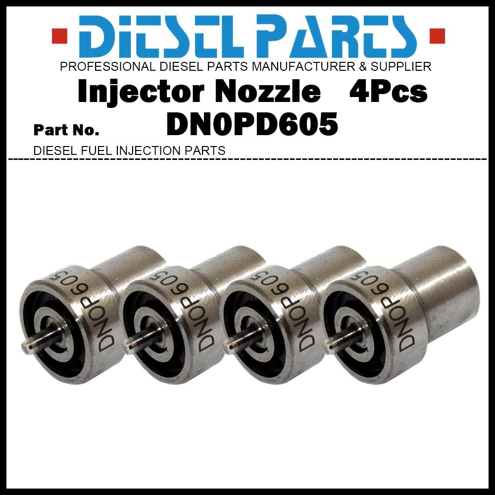 4x ดีเซลหัวฉีดน้ํามันเชื้อเพลิงหัวฉีดเคล็ดลับ DN0PD605 DNOPD605 สําหรับ Mazda Titan Bongo J19A J19G 
