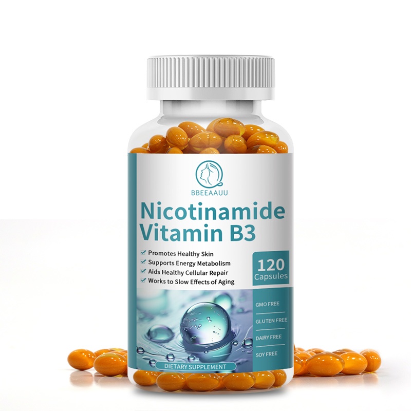 【BBEEAAUU】 Nicotinamide Vitamin B3 วิตามินบี 3- 500mg, CoQ10 ช่วยลดริ้วรอย ข้อต่อ และสุขภาพหัวใจ สําหรับผู้ชาย และผู้หญิง