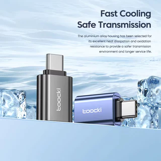 Toocki อะแดปเตอร์แปลง OTG USB 3.0 เป็น Type C Micro เป็น Type C ตัวผู้ USB 3.0 ตัวเมีย สําหรับ Xiaomi Samsung S20 USBC OTG