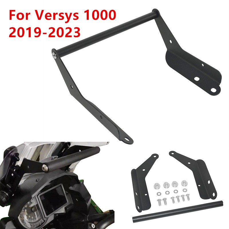 สําหรับ Kawasaki Versys 1000 1000SE 2019-2023 โทรศัพท์มือถือ GPS แผ่นขาตั้งผู้ถือโทรศัพท์สนับสนุน